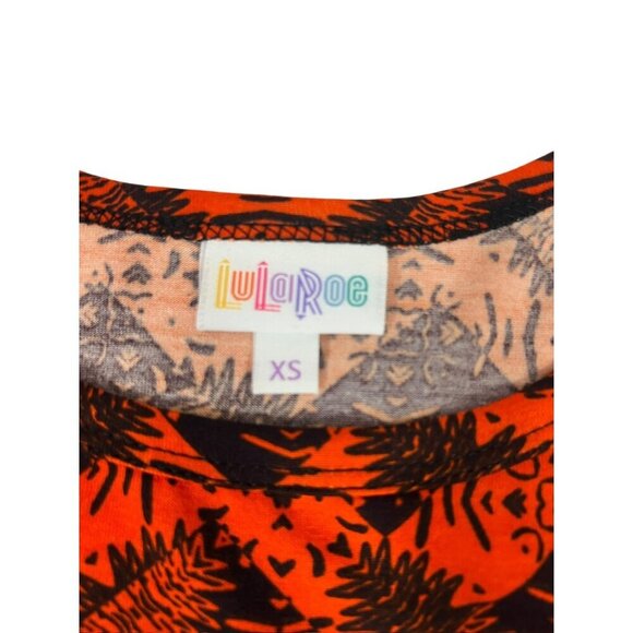 LuLaRoe Women's Orange & Black Dress - Picture 3 of 6